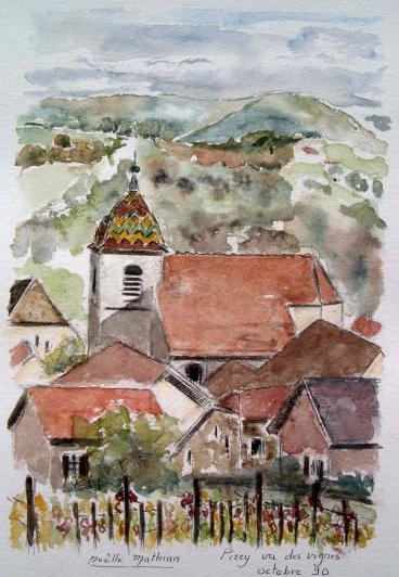 Pirey  et son vignoble - Noëlle Mathian