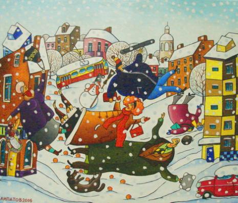 The snow is falling - Andrey Lipatov