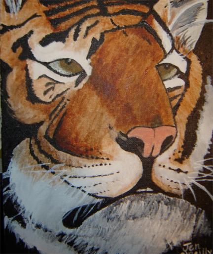 Tiger closeup #2 - Jennifer O'Reilly