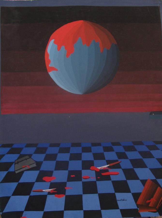 salle de classe - Abdellatif Boudebbous - Cliquer pour afficher en grand
