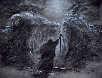 Moses parting the sea - Cati Simon