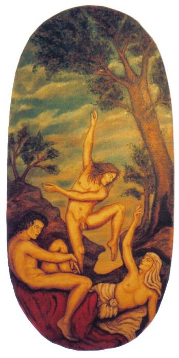 Dancers in a landscape - Leonardo De Amicis Carapucci