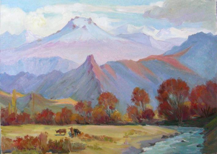 Sunset in Valley - Gevorg Avagyan - Click to enlarge