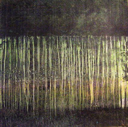 Tableau vert - Doris Bordage