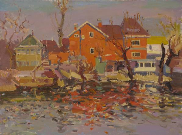 Red buildings - Victor Onyshchenko - Cliquer pour afficher en grand