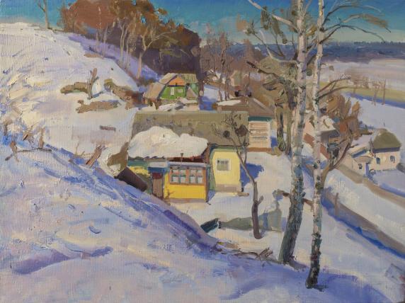 Street view from the hill - Victor Onyshchenko