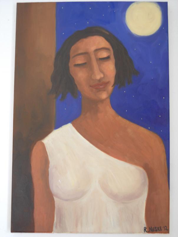 Girl in moonlight - Rita A Neske - Cliquer pour afficher en grand