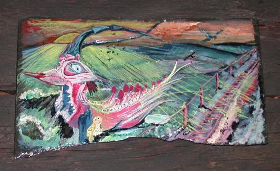 2002 Oiseau cornu, Horned bird - Jean-Pierre Milesi