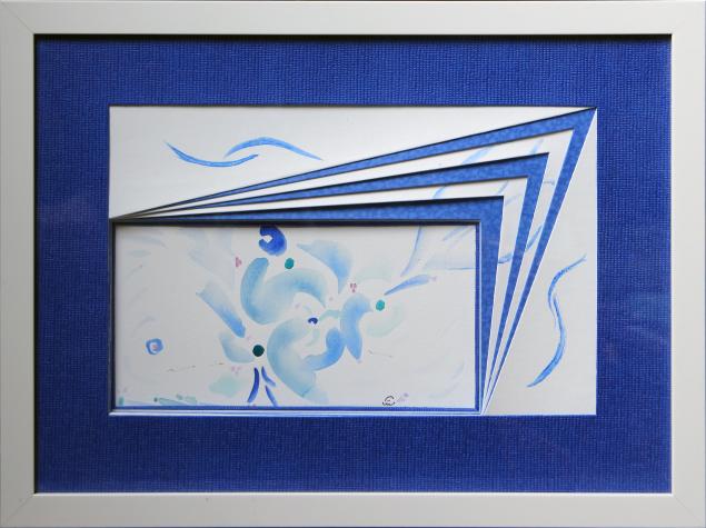 2007 Evasion bleue. Blue escape - Jean-Pierre Milesi - Click to enlarge