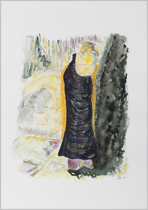 2009 Porteuse d'eau. Water carrier woman - Jean-Pierre Milesi