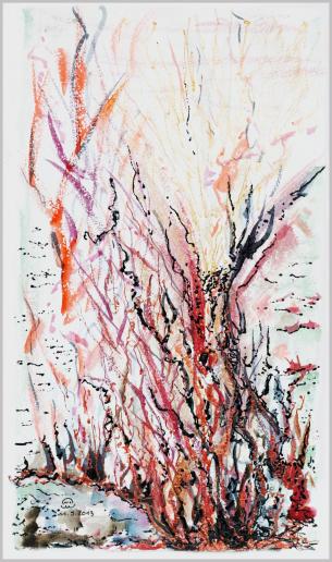 2013 Branches en feu. Branches on fire - Jean-Pierre Milesi