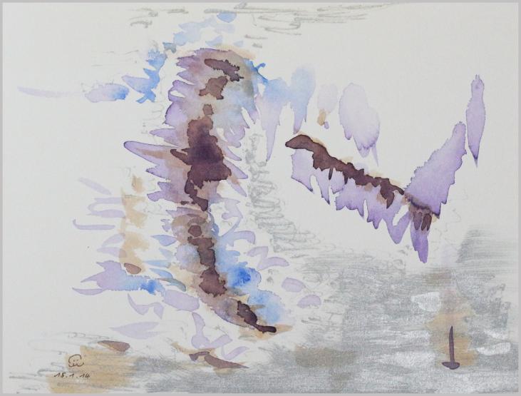 2014 Aigle, escalier, mer. Eagle, staircase, sea - Jean-Pierre Milesi - Cliquer pour afficher en grand