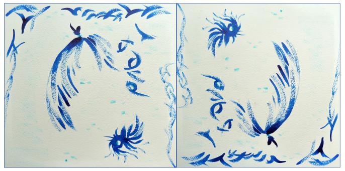2014 Envol bleu. Blue flight. - Jean-Pierre Milesi - Click to enlarge
