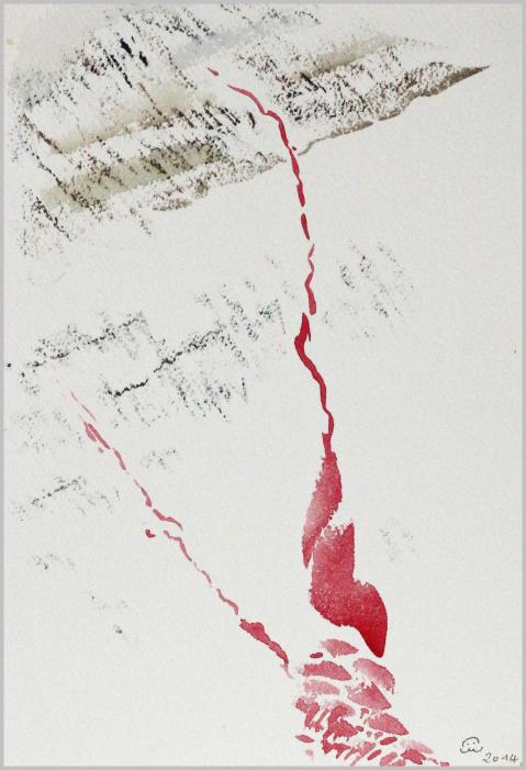 2014 Lueurs rouges. Red lights - Jean-Pierre Milesi