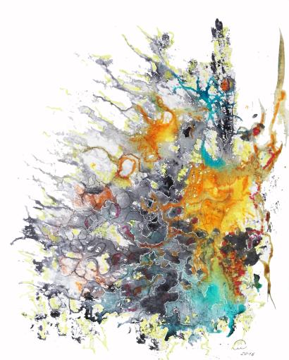 2016 Explosion orange, Orange explosion - Jean-Pierre Milesi