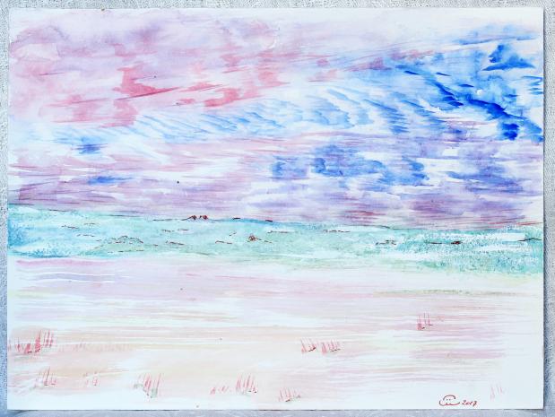 2017 Stratus et mer. Stratus and sea - Jean-Pierre Milesi - Cliquer pour afficher en grand