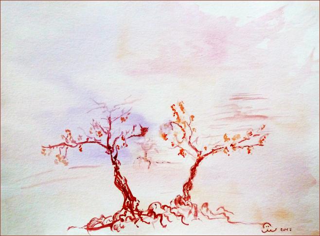 2017 Trees dialog. Arbres en conversation - Jean-Pierre Milesi - Click to enlarge