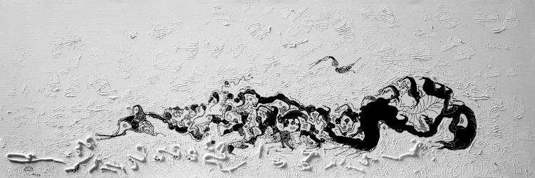 2018 Biocénose écartelée. Torn biocenosis - Jean-Pierre Milesi - Click to enlarge
