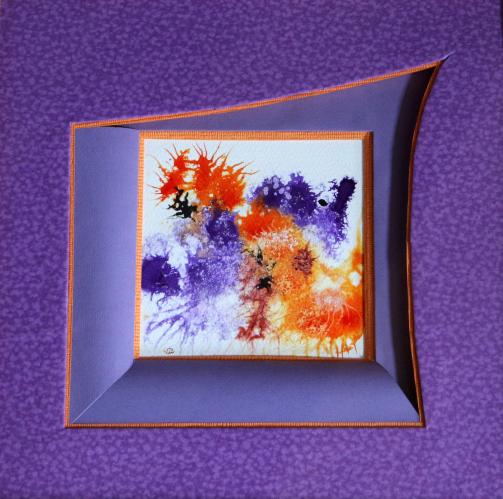 2018 Feux rouge & violets, Red & purple fires - Jean-Pierre Milesi