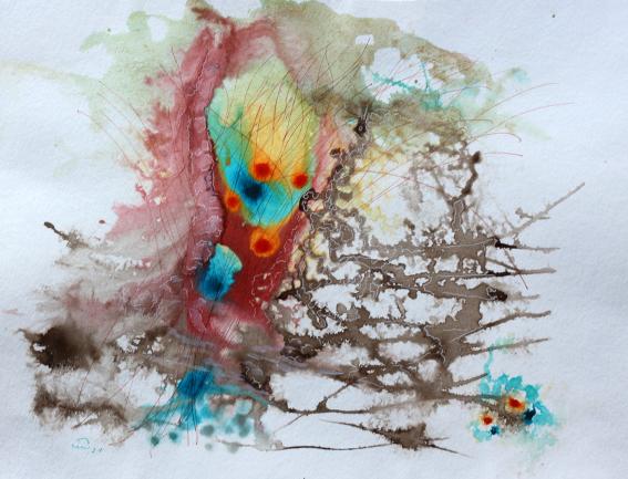 2021 Paon caché, Hidden peacock - Jean-Pierre Milesi