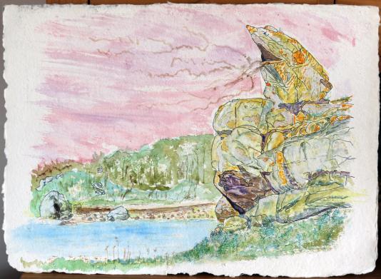 2021 Plougrescant granite: Frog song - Jean-Pierre Milesi