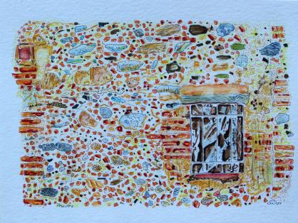 2021 Prades: Mur typique, Typical wall - Jean-Pierre Milesi