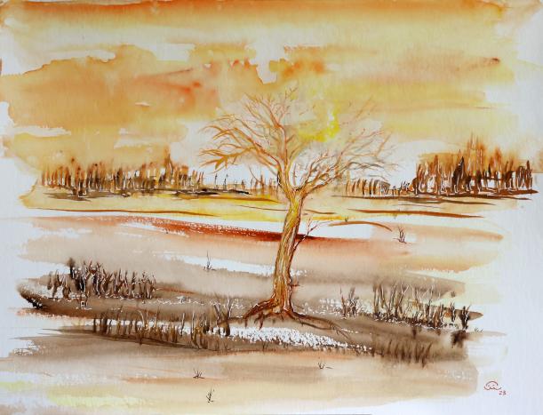 2023 Arbre roux Red Tree - Jean-Pierre Milesi - Cliquer pour afficher en grand