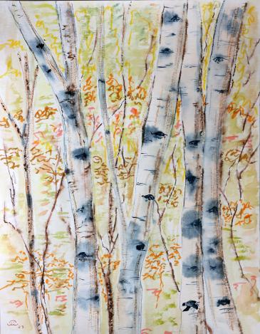 2023 Bouleaux Birches - Jean-Pierre Milesi