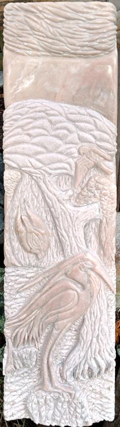 Héron, Vérone (Stèle) - Jean-Pierre Milesi