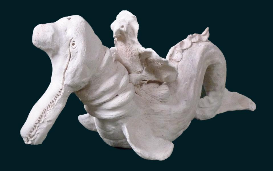 Paléo-dauphin, Paleo-dolphin & drago - Jean-Pierre Milesi - Cliquer pour afficher en grand