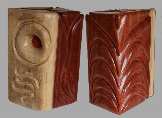 Vide (Wu) et énergie (Qi) 2X44X19cm - Jean-Pierre Milesi - Click to enlarge