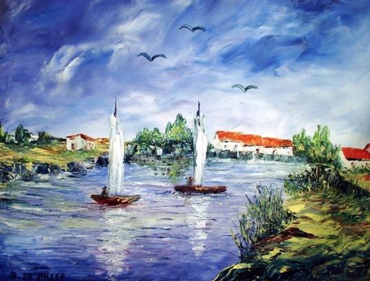 Les toits rouges - Roger de Greef
