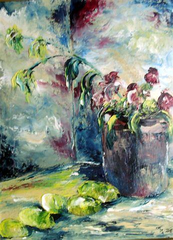 Pot de fleurs. - Roger de Greef