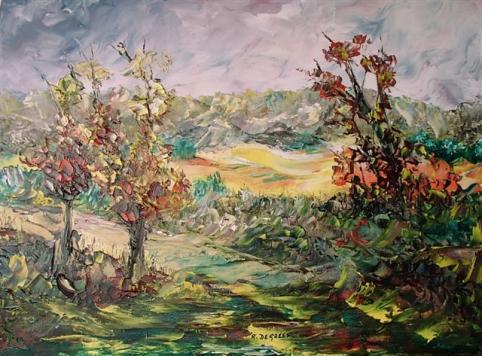 Vignes. (Automne) - Roger de Greef