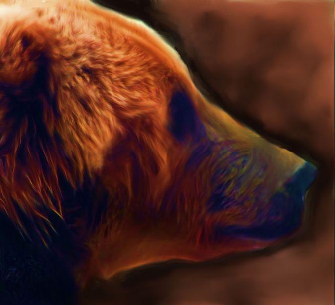 Grizzly In Red - Lynn A. Marie - Cliquer pour afficher en grand
