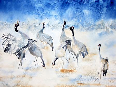 grues cendrées - Jean-Luc Marcelli