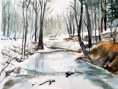 sous-bois en hiver - Jean-Luc Marcelli