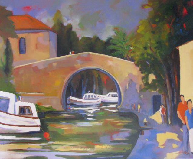 Le canal du Midi au Somail - Jean-Noël Le Junter - Cliquer pour afficher en grand