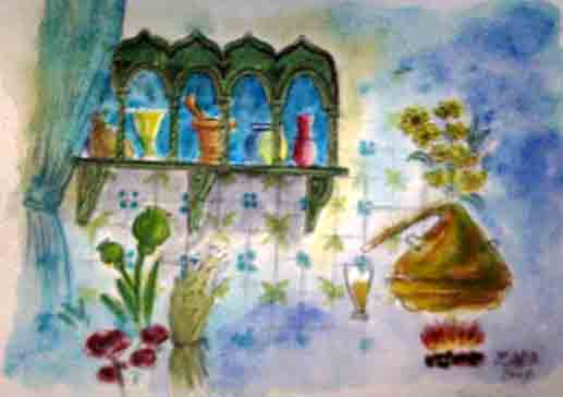 Illusration en aquarelle - Mohamed Labidi