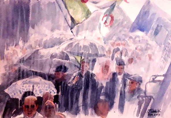 Manif Alger. - Mohamed Labidi - Click to enlarge