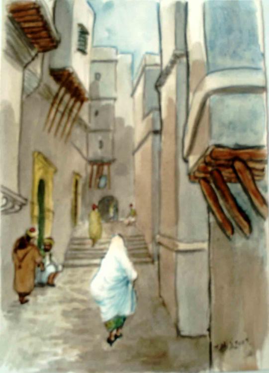 Femme voilée. - Mohamed Labidi