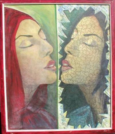 femme au mirroir - Véronique Maly
