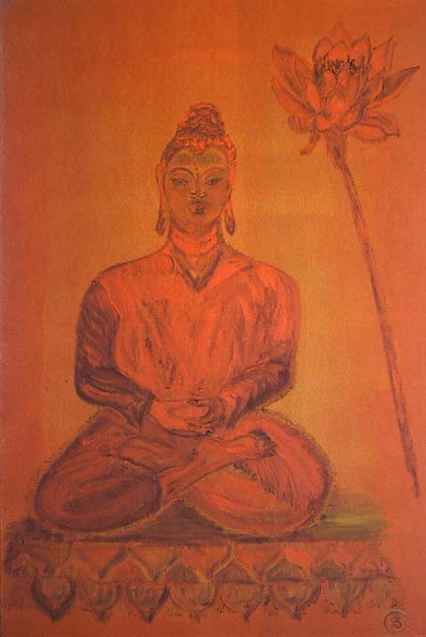 Buddha en méditation - Brigitte Caprani