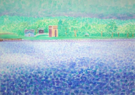 RMC Arch Across Lake Ontario - Suzanne Berton