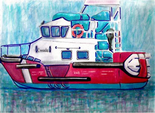Coast Guard Boat - Canada - Suzanne Berton