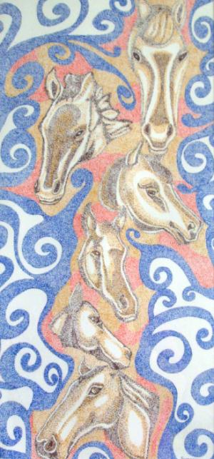 Horses Heads ~ Chevaux - Suzanne Berton