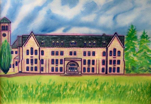 Limestone across the field - Suzanne Berton - Click to enlarge