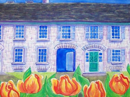 Limestone semi detached building - Suzanne Berton