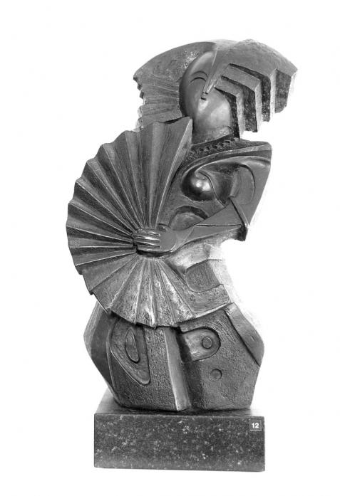 Femme à l'éventail - Christian Georget