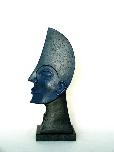 Visage demi-lune - Christian Georget